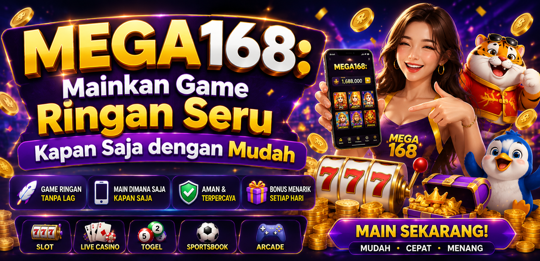 MEGA168: Mainkan Game Ringan Seru Kapan Saja dengan Mudah